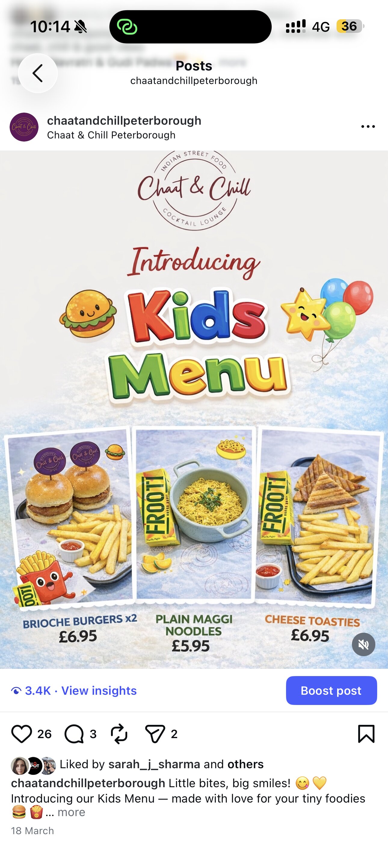 Kids Menu Launch