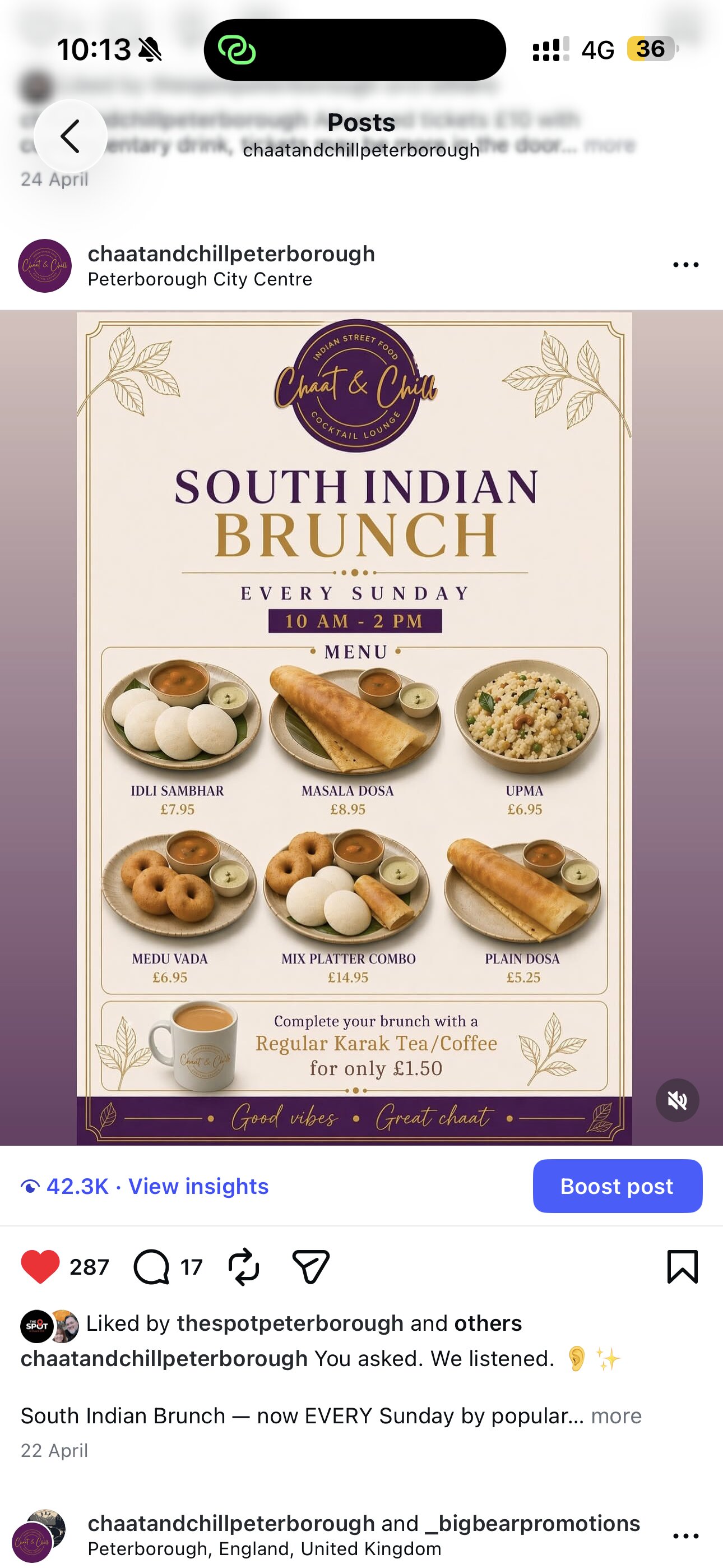 South Indian Brunch Launch